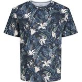 JACK&JONES JJEBRYAN AOP TEE O-NECK SN Heren T-shirt - Sky Captain