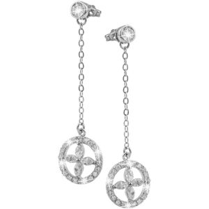 Di Lusso - Oorhangers Pessac - Cubic Zirkonia - Zilver 925 - Dames - 45 mm