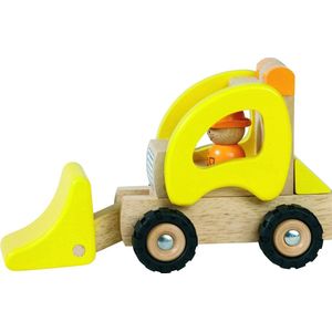Goki Houten Bulldozer 20cm