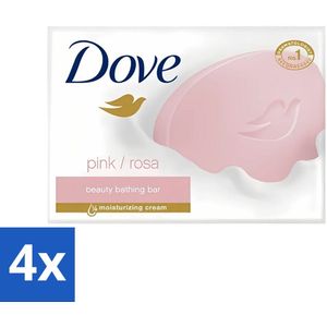Dove - Zeep - Pink - Hydraterend en Verzorgend - 4 x 100 g - Voordeelverpakking - 4 stuks