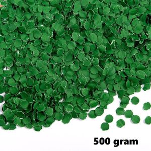 500 gram confetti rond 1cm groen - papier - Thema feest festival party verjaardag