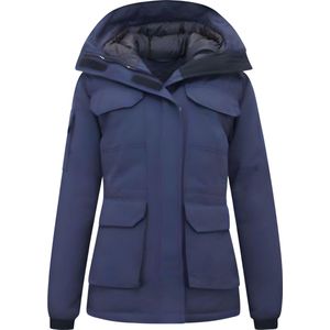 Dames Winterjassen Halflang Gewatteerd - 7603 - Blauw