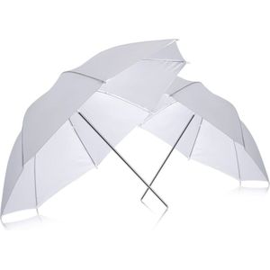 Neewer® - 2st Professionele Fotografie - 33"" 83cm - Tudioverlichting Reflecterende Flits Doorschijnend - Witte Zachte Paraplu