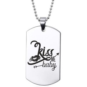 Ketting RVS - Kiss Me Baby