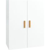 vidaXL - Hangkast - 69,5x34x90 - cm - hoogglans - wit