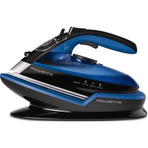 Rowenta Freemove DE5010 Stoomstrijkijzer Microsteam 400 soleplate 2400W Zwart, Blauw