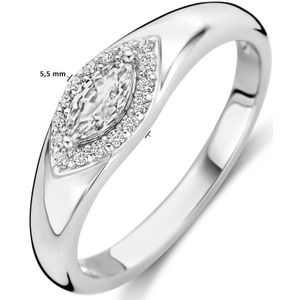Gerhodineerd Zilver Ring Met Zirkonia 1339821