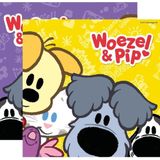 40x Woezel & Pip themafeest servetten 33 x 33 cm papier - Kinderfeestje papieren wegwerp tafeldecoraties