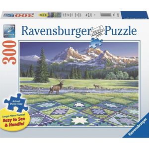 Ravensburger puzzel Quilt met Hert - Legpuzzel - 300 stukjes extra groot