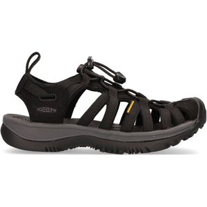 Keen Whisper Dames Wandelsandalen Black/Magnet | Zwart | Polyester | Maat 38.5 | K1018227