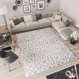 Tapiso Troya Vloerkleed Woonkamer Slaapkamer Beige Ethno Design Eyecatcher Interieur Stijlvol Woonsfeer Modern Trendy Duurzaam Hoogwaardig Tapijt Maat - 60x100