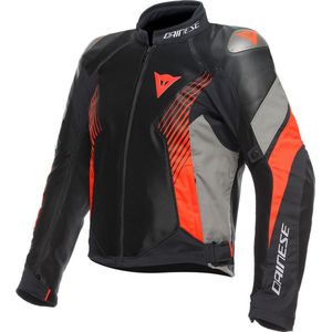 Dainese Super Rider 2 Absoluteshell Jacket Black Dark Gull Gray Fluo Red 46 - Maat - Jas