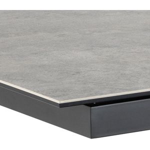 Verlengbare eettafel Irwine - 168<210cm - grijs