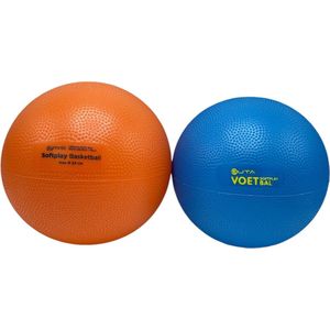 Softplay Ballen Set Voetbal + Basketbal