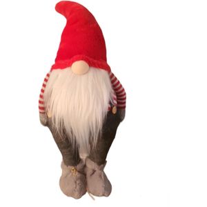 House of Seasons Decoratieve pop kabouter-gnome rood L24 x B16 x H72cm