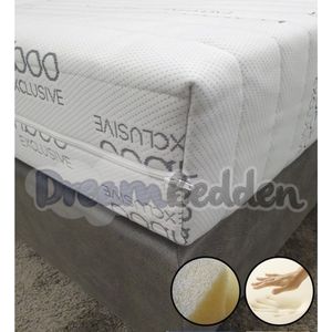 Matras 120x200 Nasa Traagschuim & Hybride schuim Bamboo Exclusive Ca. 21cm Dik