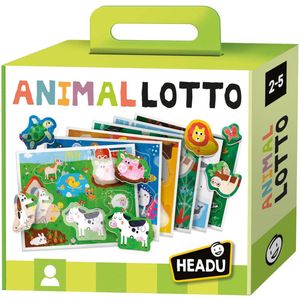 Headu Dieren Lotto Spel - Educatief Bingospel voor kinderen van 2-5 jaar