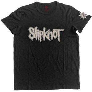 Slipknot - Logo & Star Heren T-shirt - M - Zwart