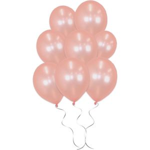 LUQ - Luxe Metallic Rose Gouden Helium Ballonnen - 25 stuks - Verjaardag Versiering - Decoratie - Latex Ballon Rose Goud