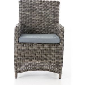 Tuinstoelen - loungestoel buiten - loungezetel - Lounge - iron gray 5mm - 47 x 47 x 44 cm