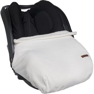 Baby's Only Baby autostoel - Baby reisdeken Sense - Wit - Geschikt voor 0+ autostoelen Maxi Cosi - Uitsparing voor 3-puntsgordel