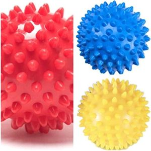 Set egelbal met noppen massagebal voor stress reflexologie - triggerpoint-massages - 9 en 75 cm .