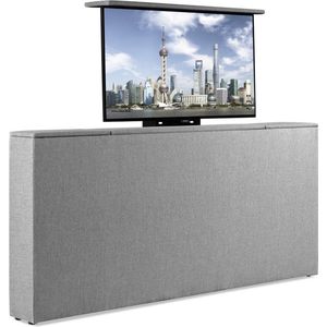 Bedonderdeel - Soft bedden TV-Lift meubel Voetbord - Max. 32 inch TV - 80 breed x85x21 - Zilvergrijs