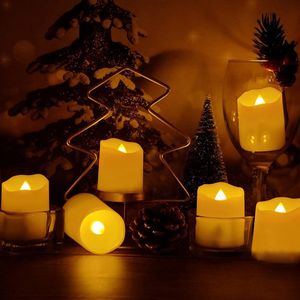 Synergy - Oplaadbare waxinelichtjes - LED Waxinelichtjes - 12 stuks - Met afstandsbediening - Flikkeren - Oplaadbare kaarsen - Oplaadbare theelichtjes
