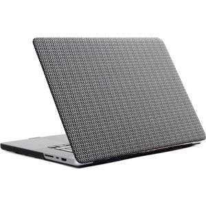 Selencia Geweven Laptop Cover - Geschikt voor MacBook Pro 16 inch (2021) / Pro 16 inch (2023) M3 chip / Pro 16 inch (2024) M4 chip - A3403 / A2485 / A2780 / A2991 / A3186 - Grijs