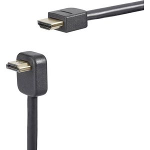 SpeaKa Professional SP-7870068 HDMI-kabel HDMI Aansluitkabel HDMI-A-stekker, HDMI-A-stekker 0.90 m Zwart 4K UHD, Audio