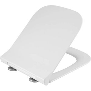 Premium Quiet-Close Toiletbril - Antibacterieel Toiletdeksel - Eenvoudig te installeren zitting - Soft-Close Mechanisme - Hygiënisch - Duurzaam - 42,5 cm x 34,4 cm