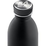 24 Bottles - Urban Bottle 0,5 L - Stone Finish - Tuxedo Black (24B716)