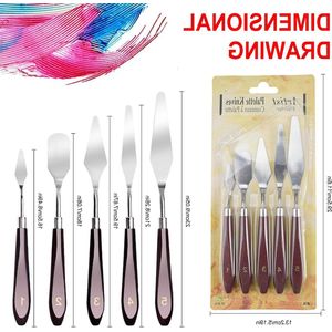 11-delige paletmes set - Kartelmes, schilderspalet mes, structuurpasta fijne spatel - Roestvrij staal voor olieverf en gouache