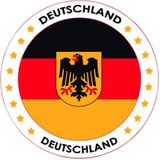 25x Bierviltjes Duitsland thema print - Onderzetters Duitse vlag - Landen decoratie feestartikelen