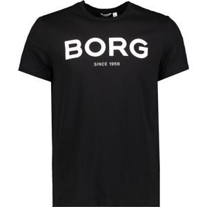 Björn Borg BB Logo Leisure -  T-Shirt - Tee- Top - Heren - Maat XXL - Zwart