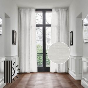 HOOMstyle Kant en Klaar Gordijn - Inbetween - Lichtdoorlatend - Met Plooiband - 140x270cm - Off White