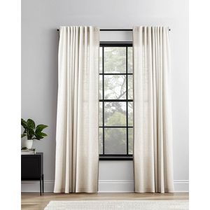 HOOMstyle kant en klaar gordijn met haakjes - Inbetween - Met plooiband - 140x270cm - Off White