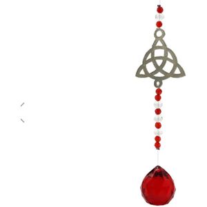 Suncatcher - Hangende Rode Stenen - Triquetra slinger