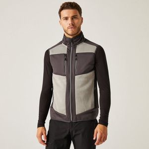 Regatta E-volve Unisex Knit Effect Stretch Bodywarmer RG914 - Mineral Grey/Ash (Heather) - XXL