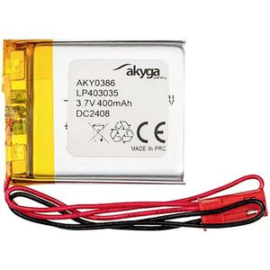 Akyga LP403035 Accupack Batterijgrootte: Speciaal LiPo 3.7 V 400 mAh