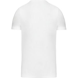 T-shirt Heren 3XL Kariban V-hals Korte mouw White 97% Katoen, 3% Elasthan