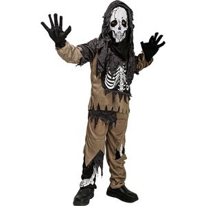 Skelet kostuum - Creapy - Halloween kostuum - Carnavalskleding - Carnaval kostuum - Kinderen - 10 tot 12 jaar