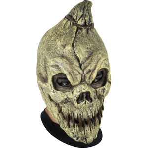 Partychimp Hay-man Hoofdmasker Halloween Eng Horror Masker voor bij Halloween Kostuum Volwassenen Carnaval - Latex - One size