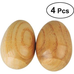 Maracas Egg Shakers - Houten Muziekinstrumenten Voor Kinderen - Set Van 4 Stuks - Educatief Speelgoed
