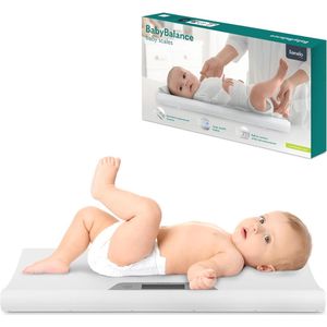 Babybalance Elektronische babyweegschaal tot 20 kg groot display tarra-functie opslag van de laatste meting nauwkeurig wegen in stappen van 5 g