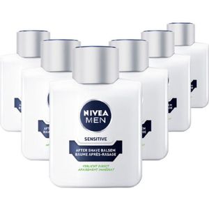 Nivea Men Sensitive Aftershave Balsem - Voordeelverpakking 6 x 100 ml