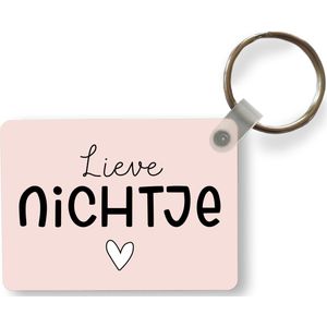 Sleutelhanger - Spreuken - Roze - Pastel - Uitdeelcadeautjes - Plastic