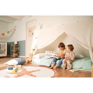 Kave Home - Wandkleed Dipsi 100% katoen multicolour 'let's play' 52 x 60 cm