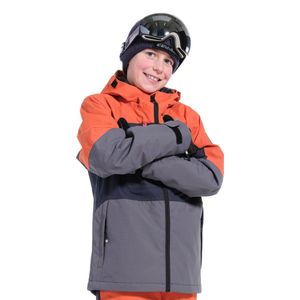 Rehall CROPP-R-jr. Jongens Wintersportjas Oranje 140 - Ski Jas - Snowboardjas - Gevoerde Jas