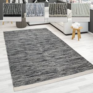 Paco Home Handgeweven tapijt, platgeweven, 100% wol in Scandinavische stijl in verschillende kleuren 240x340 cm